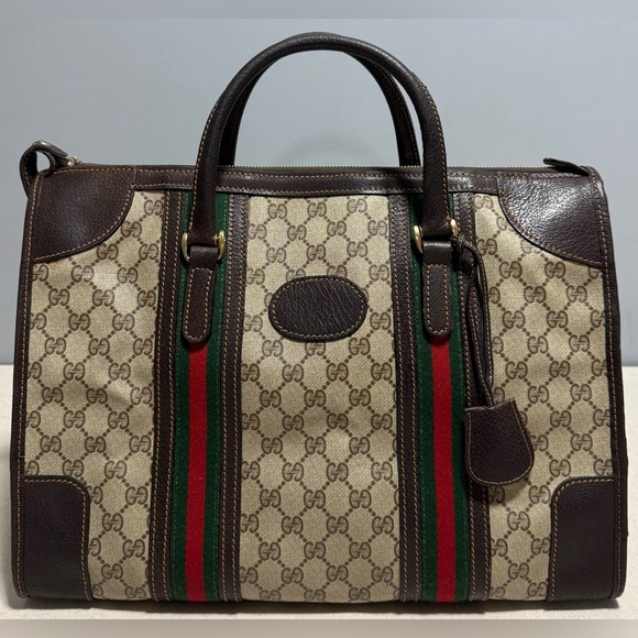 Gucci Vintage Boston Bag Dulles Borsa Doctor Bag - Picture 1 of 16
